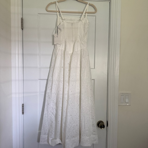 Reformation Elegant White Midi Dress - Picture 6 of 7